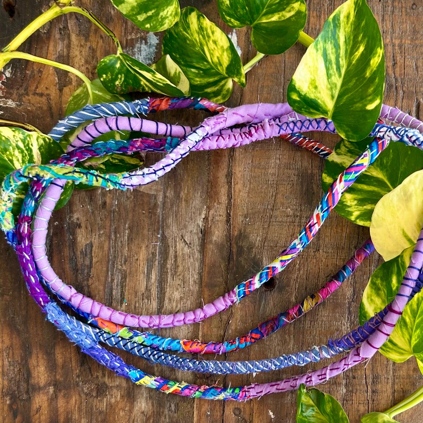 Necklace - hand stitched