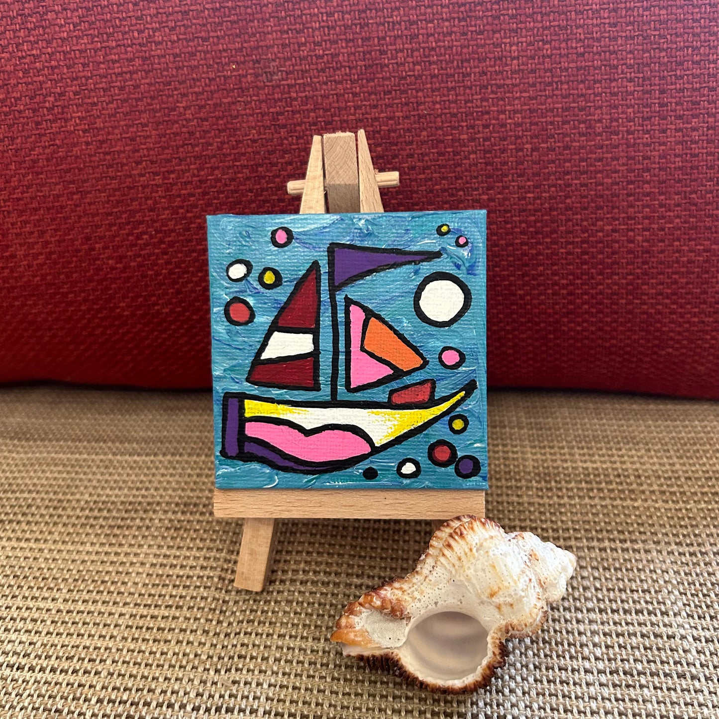 Mini painting with easel IV
