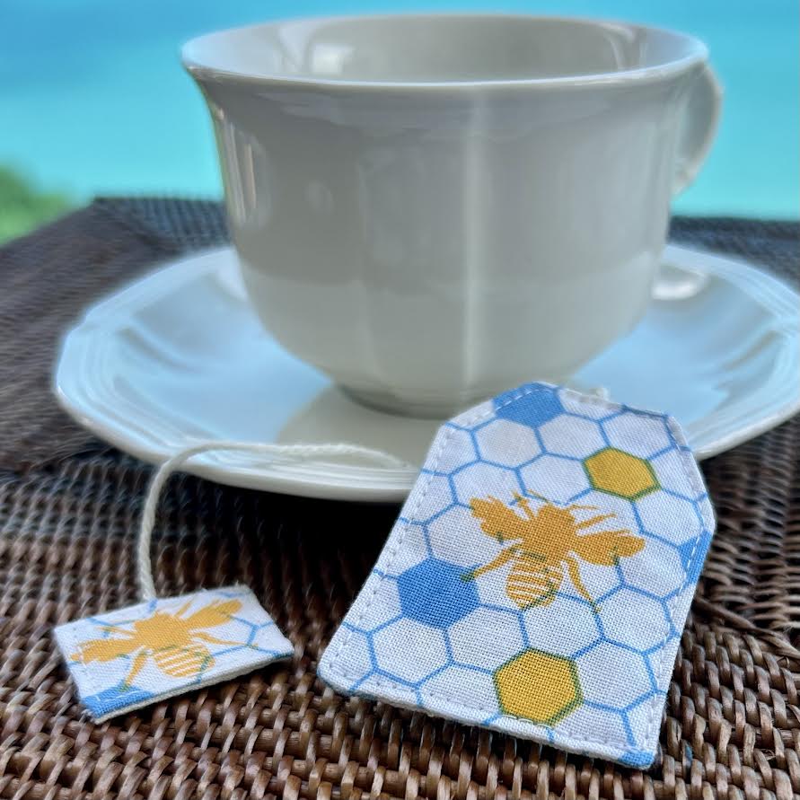Bookmark - fabric teabag