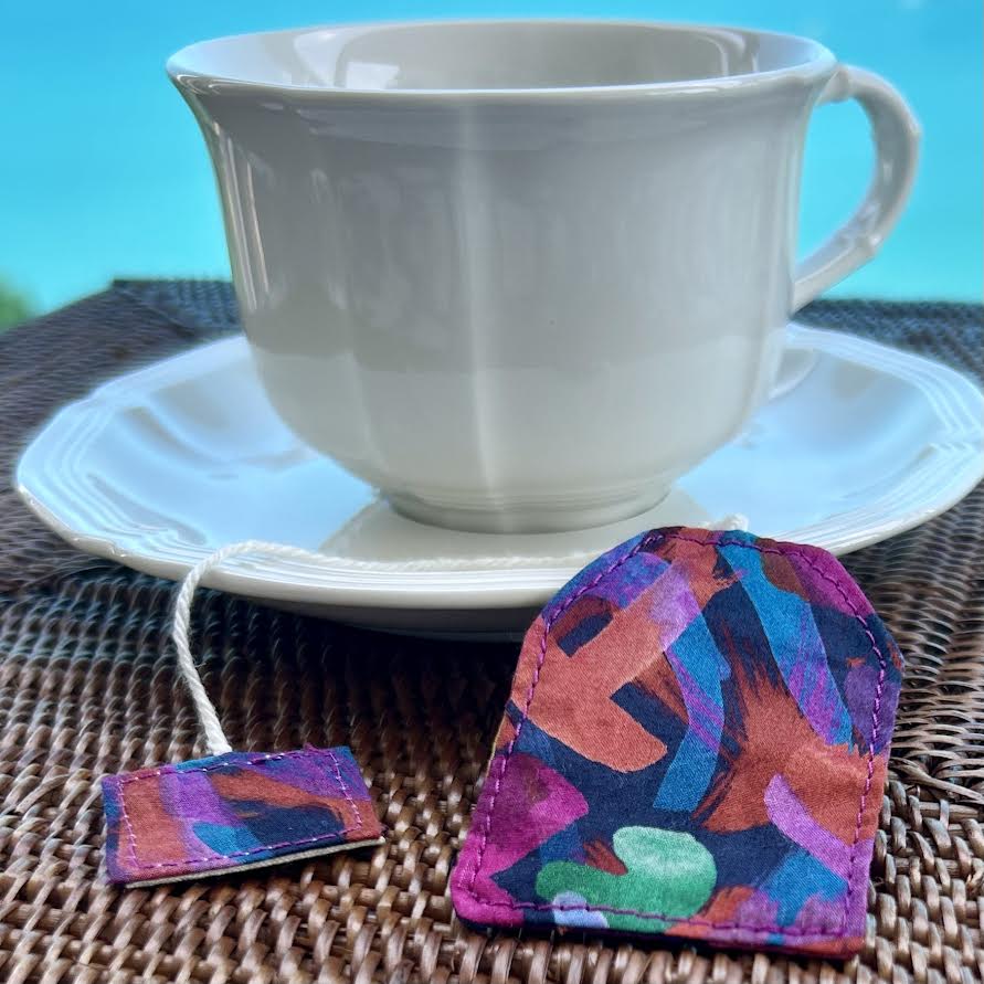 Bookmark - fabric teabag