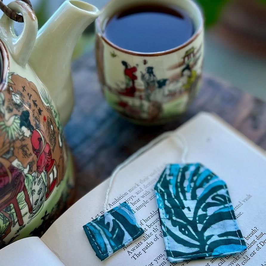 Bookmark - fabric teabag