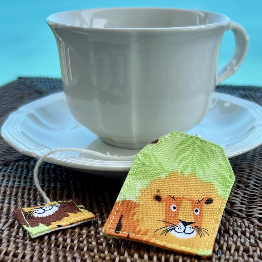 Bookmark - fabric teabag