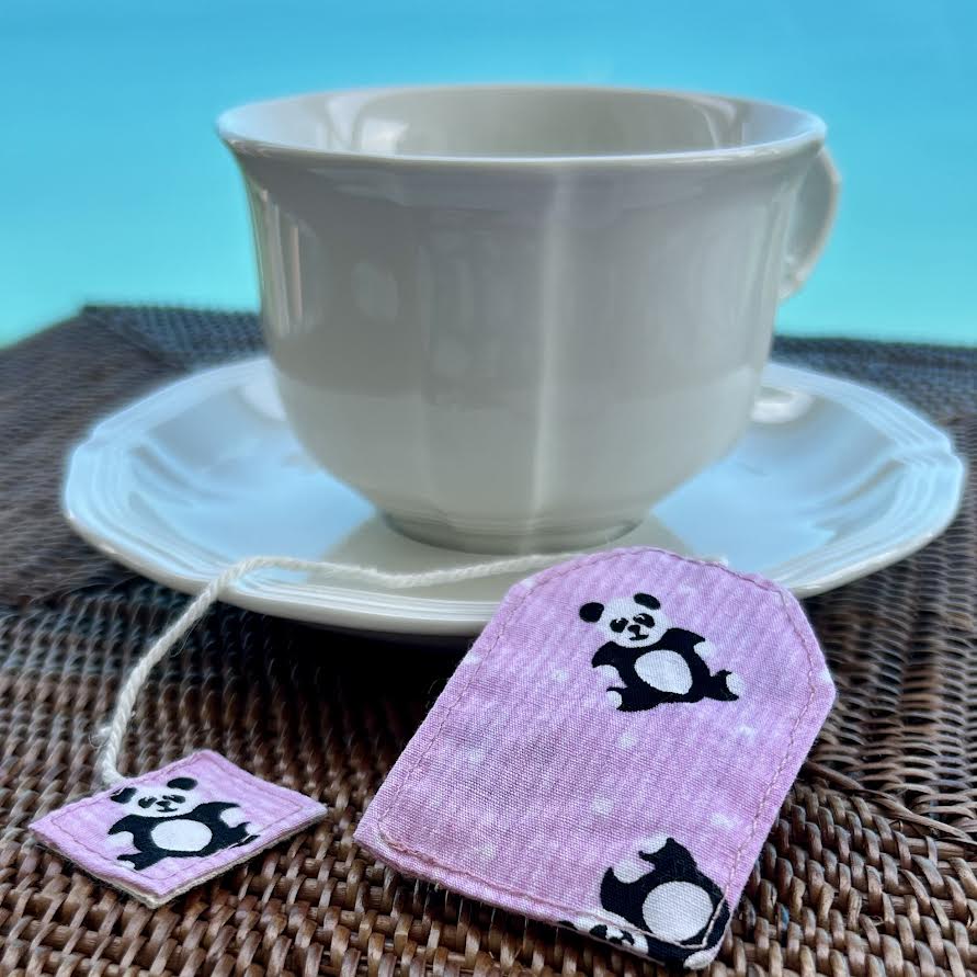 Bookmark - fabric teabag