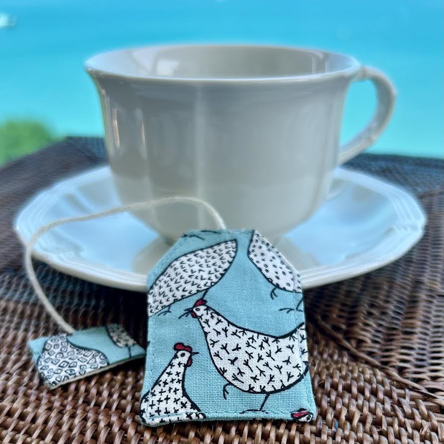 Bookmark - fabric teabag