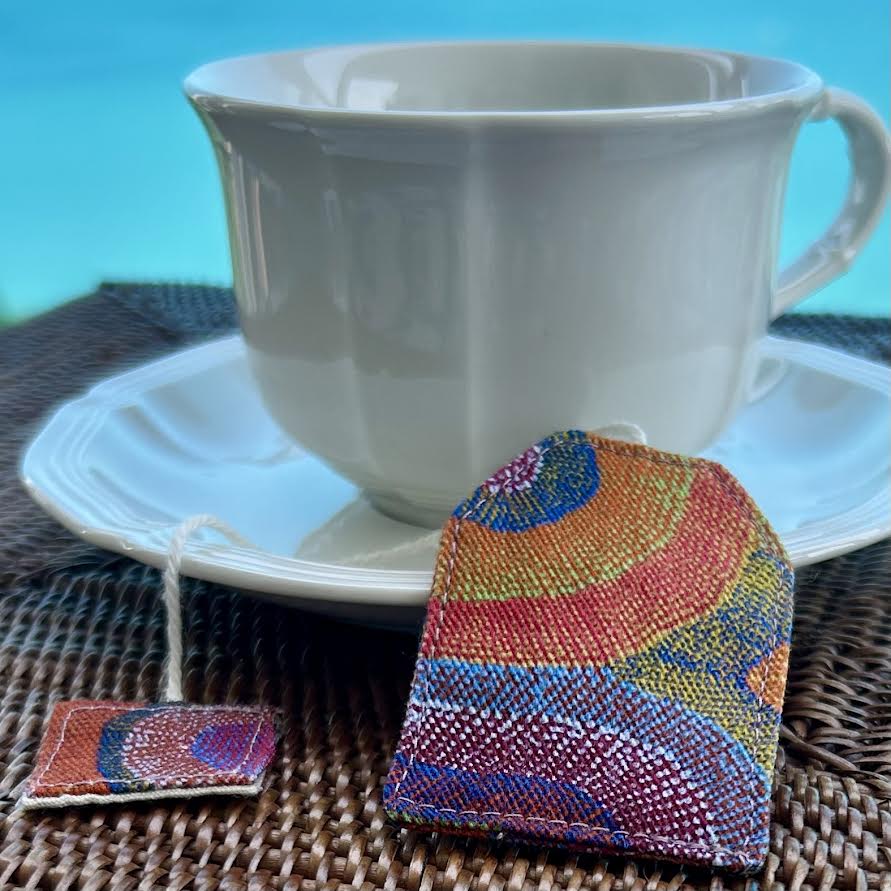 Bookmark - fabric teabag