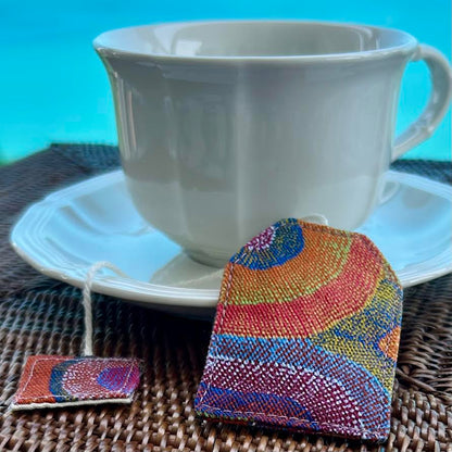 Bookmark - fabric teabag