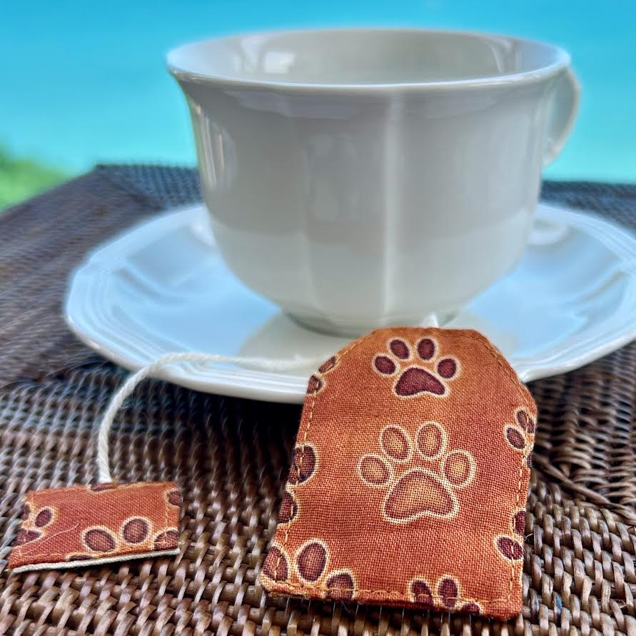 Bookmark - fabric teabag