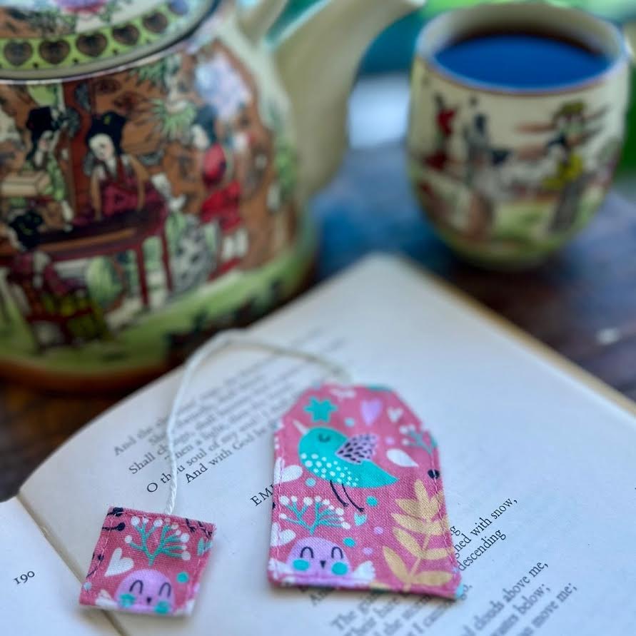 Bookmark - fabric teabag