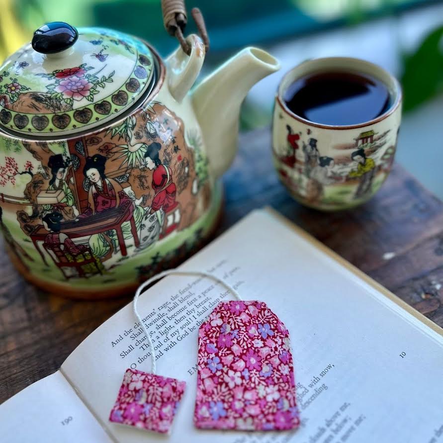 Bookmark - fabric teabag