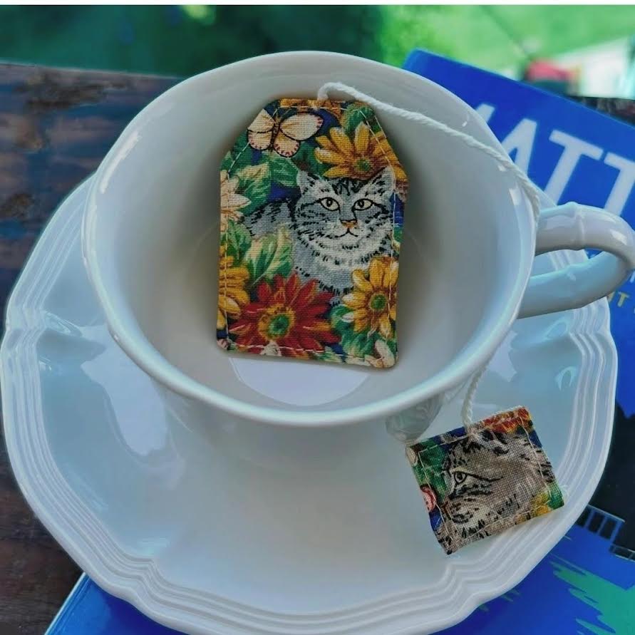 Bookmark - fabric teabag