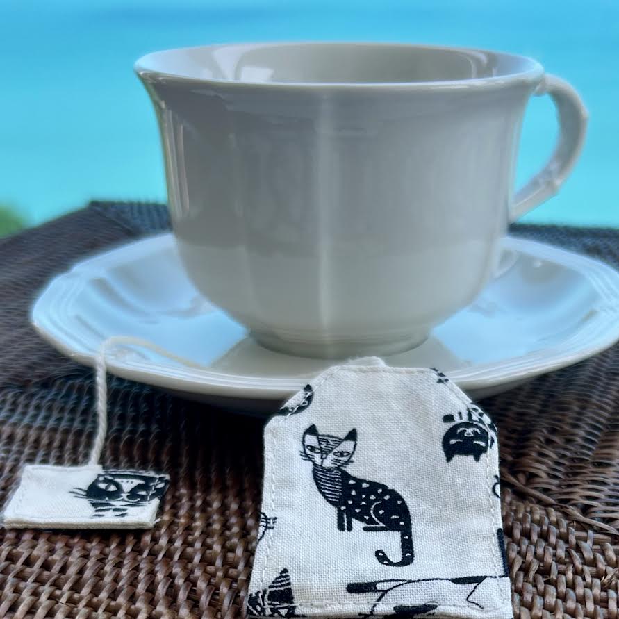 Bookmark - fabric teabag