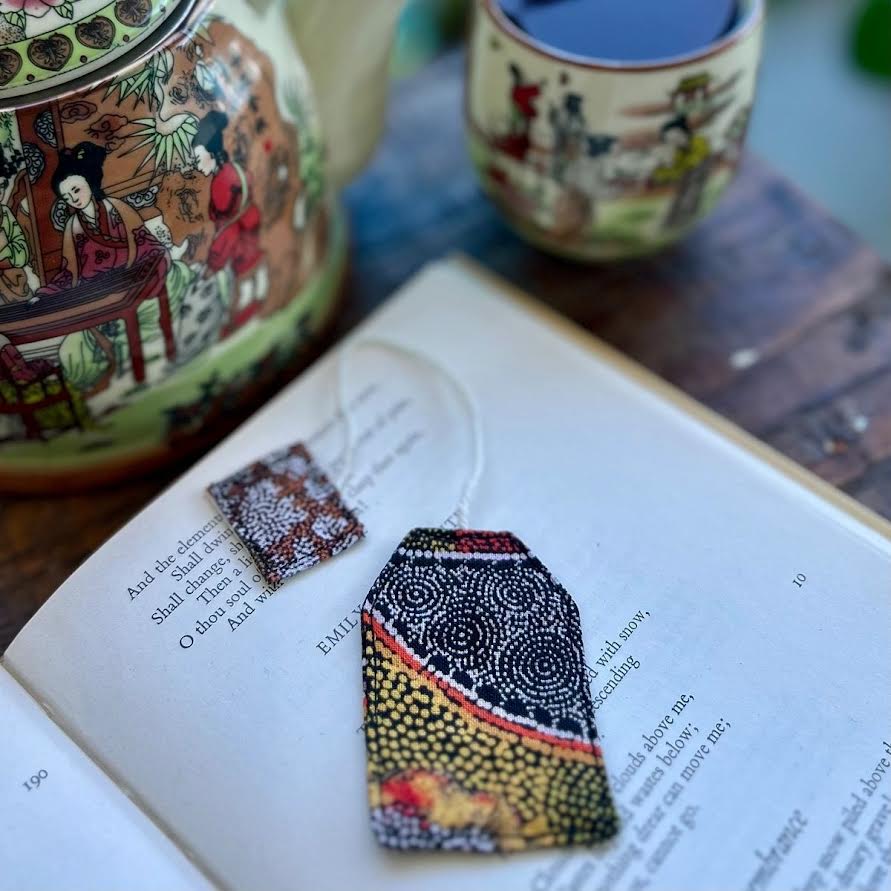Bookmark - fabric teabag
