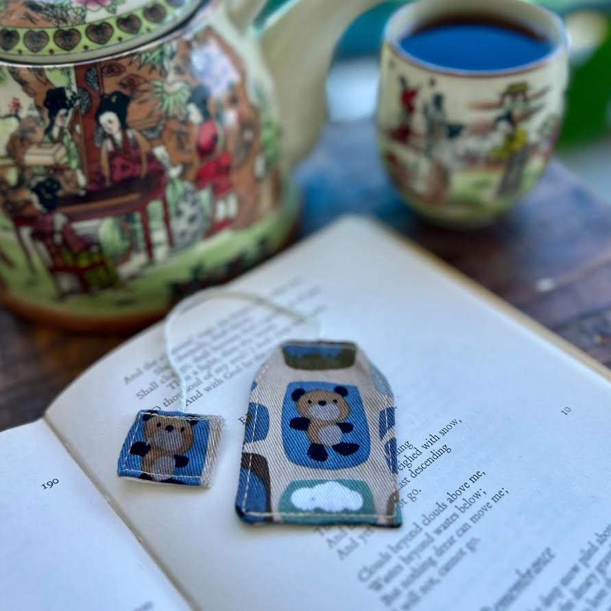 Bookmark - fabric teabag
