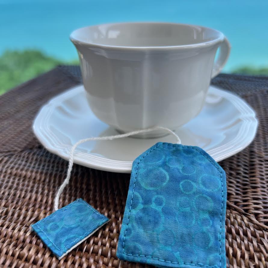 Bookmark - fabric teabag