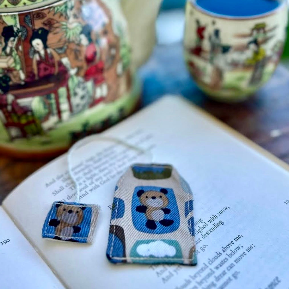 Bookmark - fabric teabag