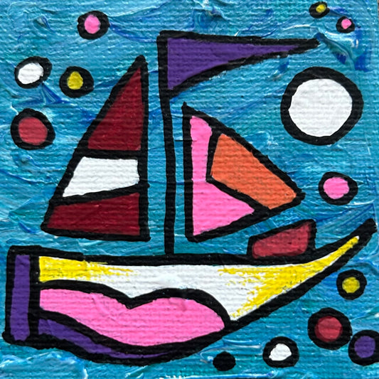 Mini painting with easel IV