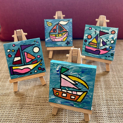 Mini painting with easel IV