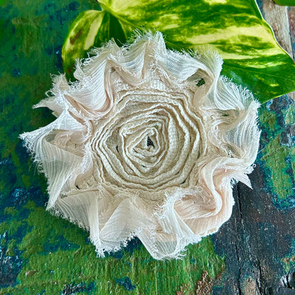 Brooch - fabric flower