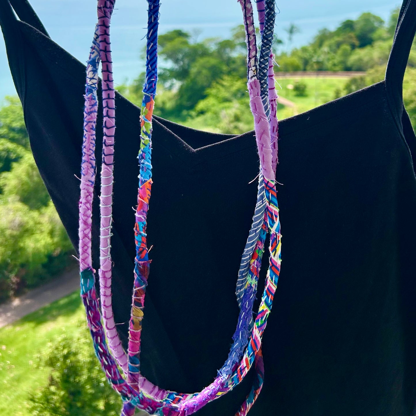 Necklace - hand stitched