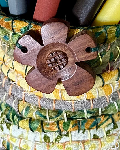 Pencil pot - Hand stitched
