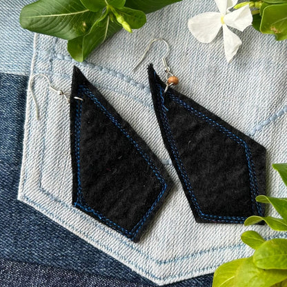 Indigenous Australian fabric earrings