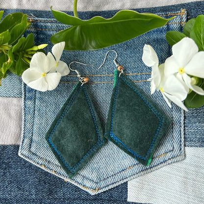 Indigenous Australian fabric earrings