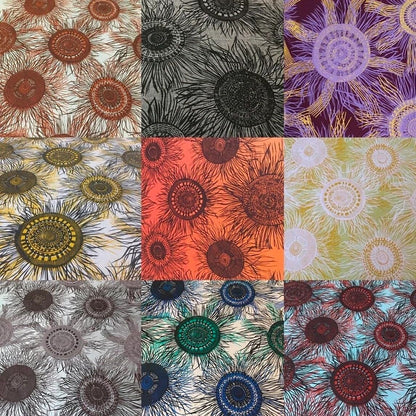 Indigenous Australian fabric earrings