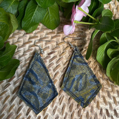 Indigenous Australian fabric earrings