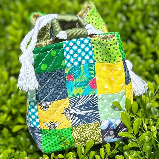 Patchwork Komebukuro - green