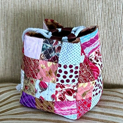 Patchwork Komebukuro - red