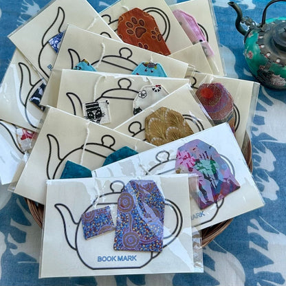 Bookmark - fabric teabag
